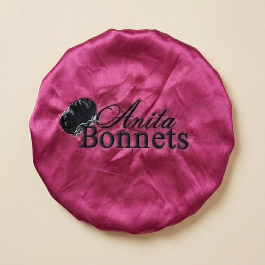 Pink & Black Reversible bonnet