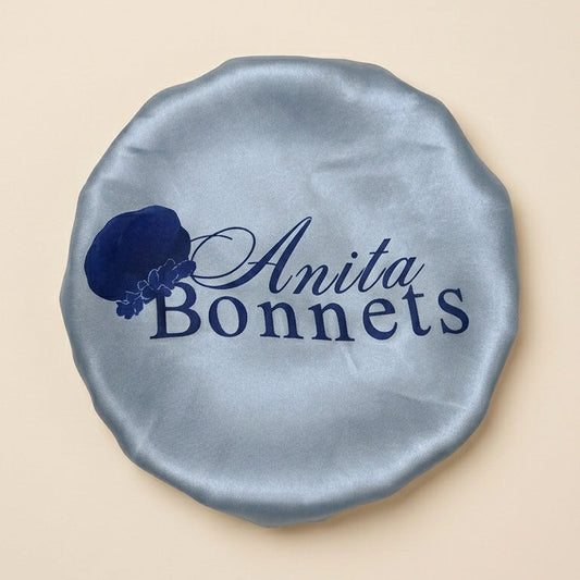 Light Blue & Dark Blue Reversible Bonnet